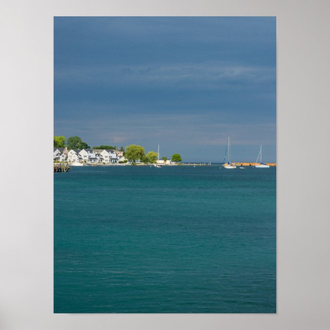 Poster Port de l'île Mackinac (Devant)