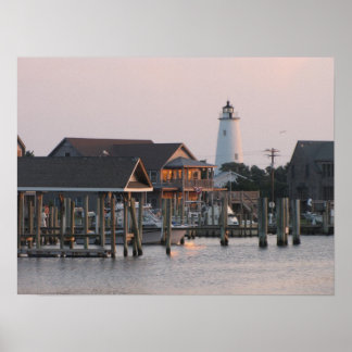 Poster Port de l'île Ocracoke
