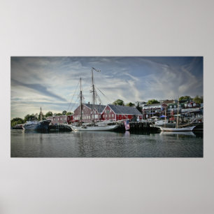Poster Port de Lunenburg, copie de beaux-arts de NS