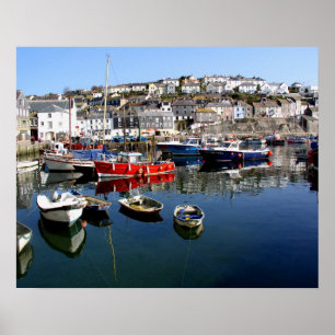 Poster port de Mevagissey