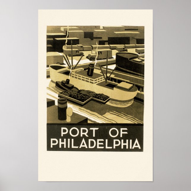 Poster Port de Philadelphie (Devant)