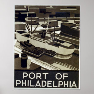 Poster Port de Philadelphie