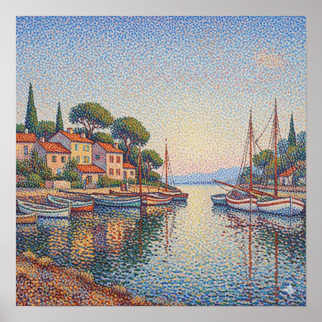 Poster Port de Pointillism (Devant)