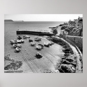 Poster Port de Portscatho Cornouailles