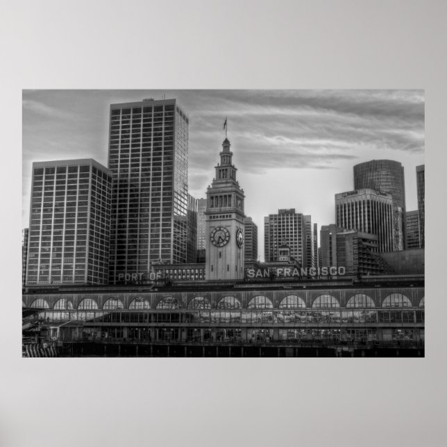 Poster Port de San Francisco, Ferry Building (Devant)