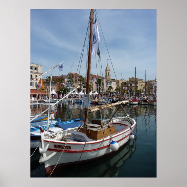 Poster port de Sanary (Devant)