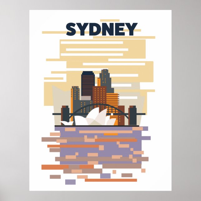 Poster Port de Sydney (Devant)
