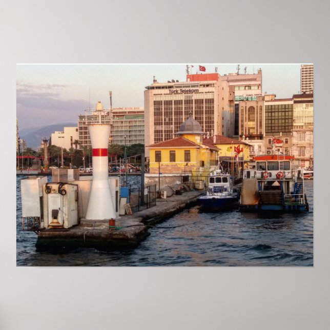 Poster Port d'İzmir Turquie (Devant)