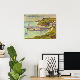 Poster Port-en-Bessin, marée haute par Georges Seurat