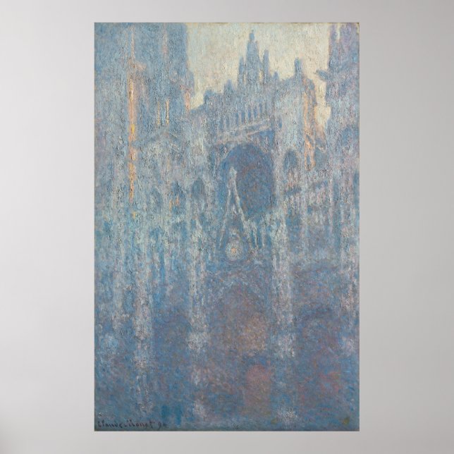 Poster Portail de la Cathédrale de Rouen Lumière du matin (Devant)