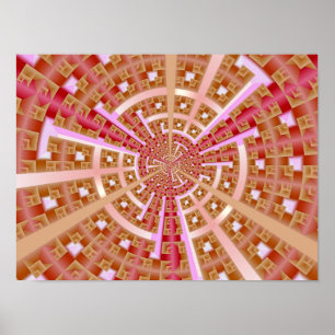 Poster Portail de l'espace fractal