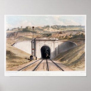 Poster Portail du tunnel de la boîte de Brunel près de