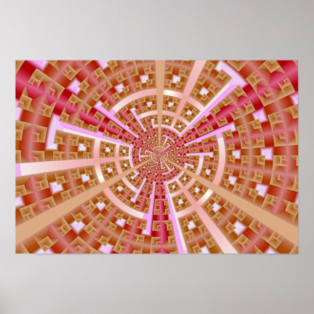 Poster Portail spatial fractal (Devant)