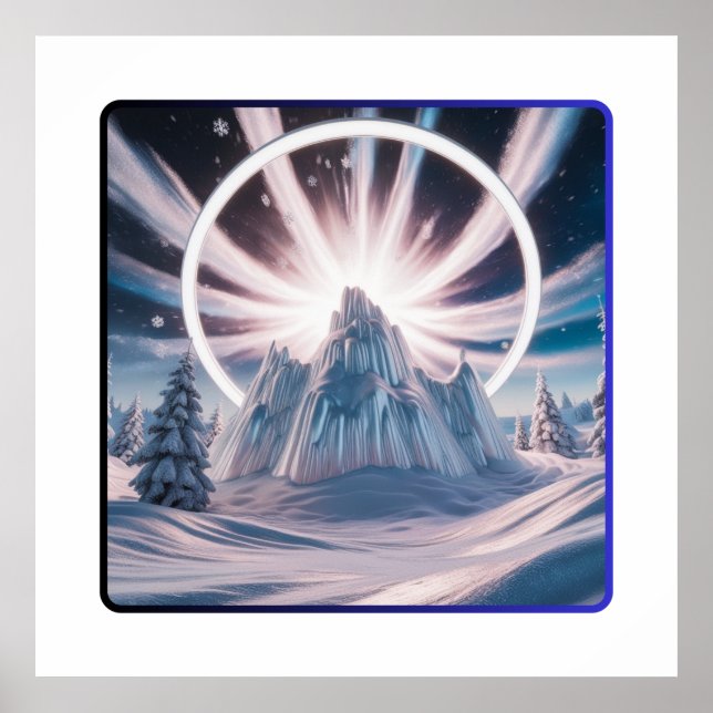 Poster Portail vers le Wonderland d'hiver (Devant)