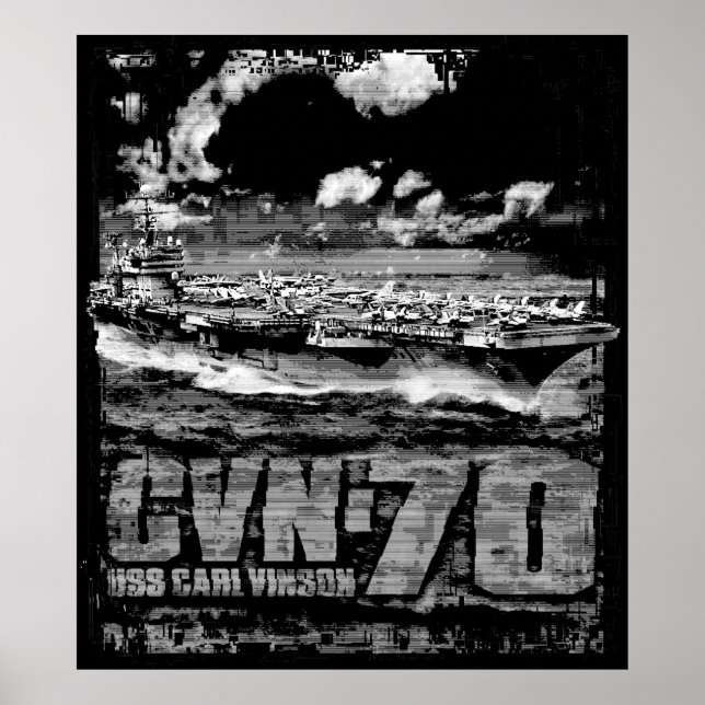 Poster Porte-avions Carl Vinson (Devant)