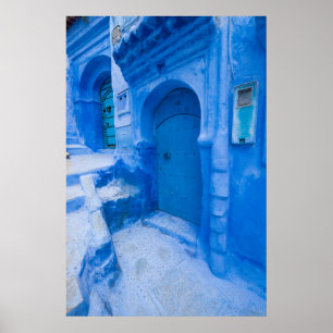 Poster Porte bleue de la ville