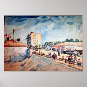 Poster Porte dans les remparts de Paris par Vincent van G