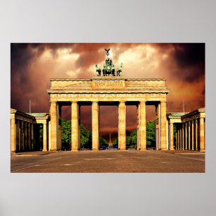 Poster Porte de Brandebourg Berlin