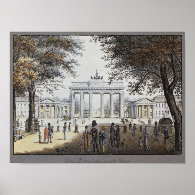 Poster Porte de Brandebourg, Berlin (Devant)