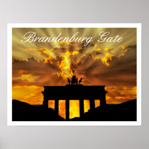 Poster Porte de Brandebourg, Brandenburger Tor, Berlin