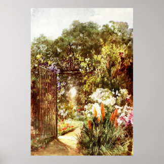 Poster Porte de jardin