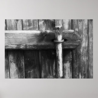 Poster Porte de la vieille grange