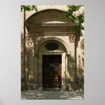 Porte de l'église municipale