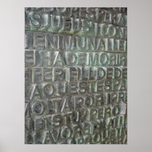 Poster Porte de Sagrada Familia, Barcelone