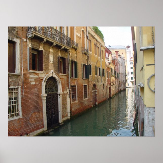 Poster Porte d'entrée dans le canal de Venise (Devant)