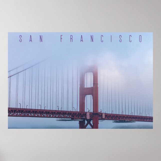 Poster Porte d'or dans le brouillard (Devant)