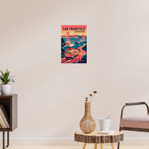 Poster Porte d'or de San Francisco