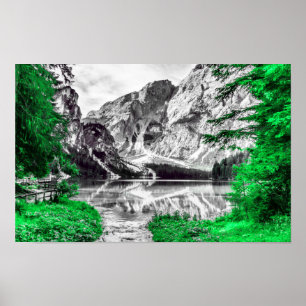 Poster Porte du Ciel : Des éclats verts de couleur