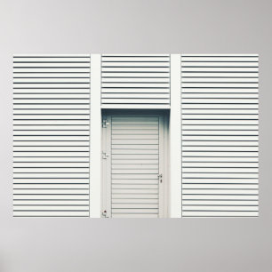 POSTER PORTE LOUVER FERMÉE
