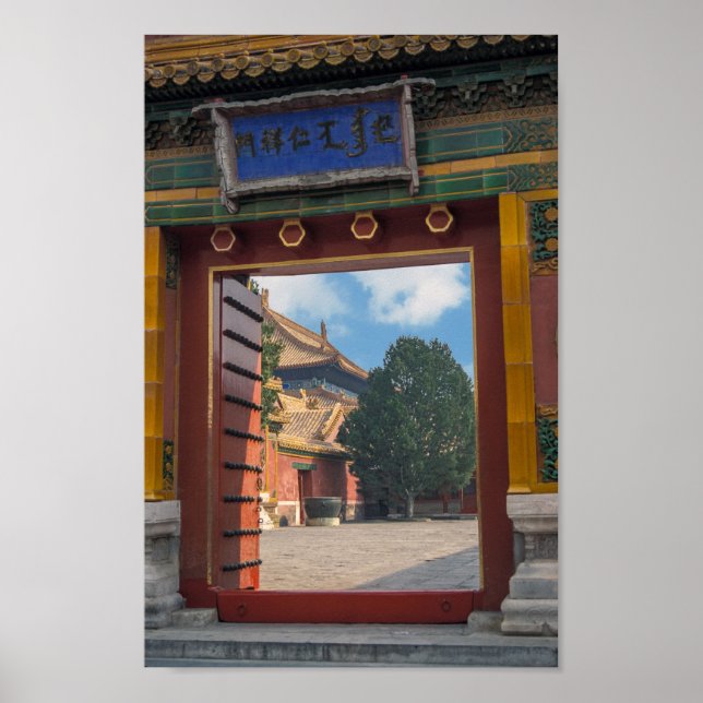 Poster Porte ouverte à la ville interdite - Pékin, Chine (Devant)