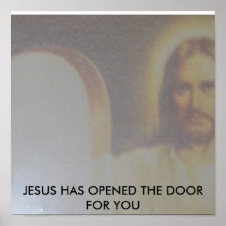 POSTER PORTE OUVERTE JÉSUS