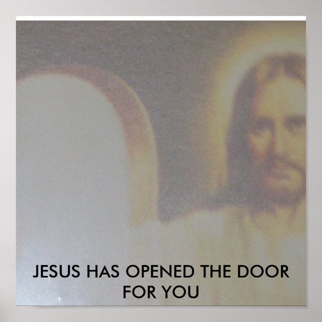 POSTER PORTE OUVERTE JÉSUS (Devant)