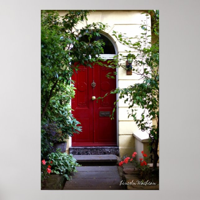 Poster Porte rouge (affiche) (Devant)