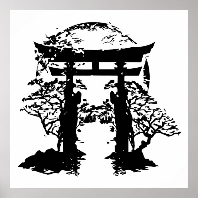 Poster Porte Torii (Devant)