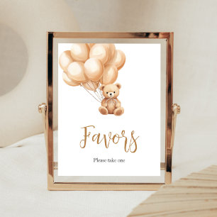 Poster Porter Brown Baby shower de ballon Faveurs
