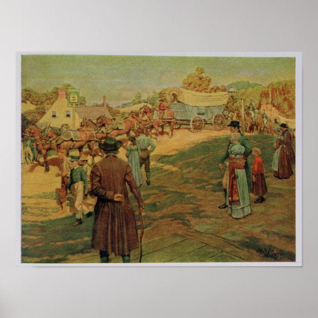 Poster Porter de la poudre à Perry au lac Érié, 1911 (Devant)