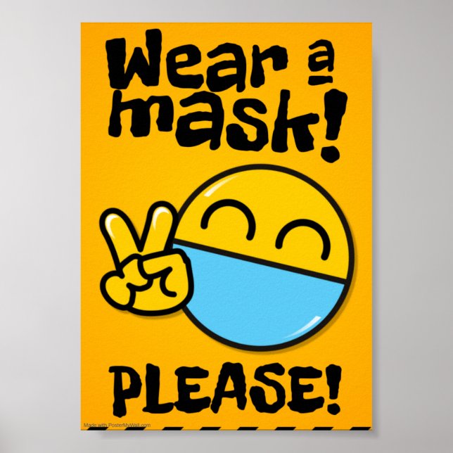 Poster Porter le masque (Devant)