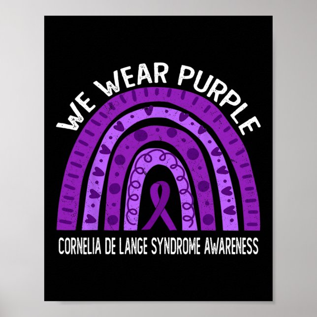 Poster Porter Le Violet Pour L'Accompagné Du Syndrome De  (Devant)