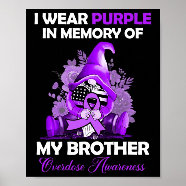 Poster Porter le violet pour mon frère Sensibilisation à  (Devant)