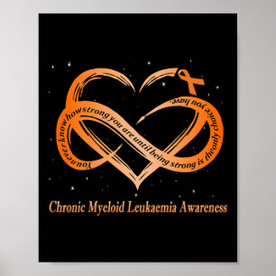 Poster Porter Orange Pour Myéloïde Chronique Leucémie Gue