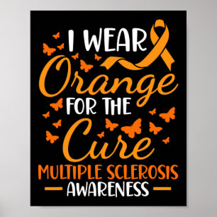Poster Porter Orange - Sclérose en plaques Sensibilisatio