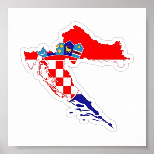Poster Porter recuerdo de Croacia (Devant)