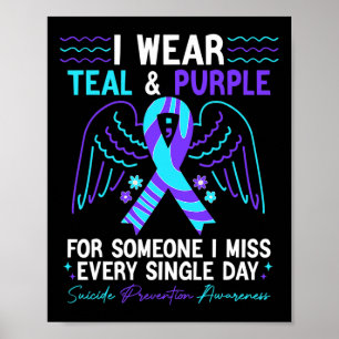 Poster Porter Turquoise Et Violet Pour Les Experts En Pré
