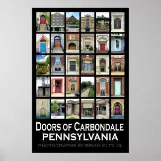 Poster "Portes de Carbondale Pennsylvanie"
