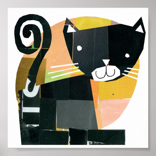 Poster Portes de chat noir (Devant)