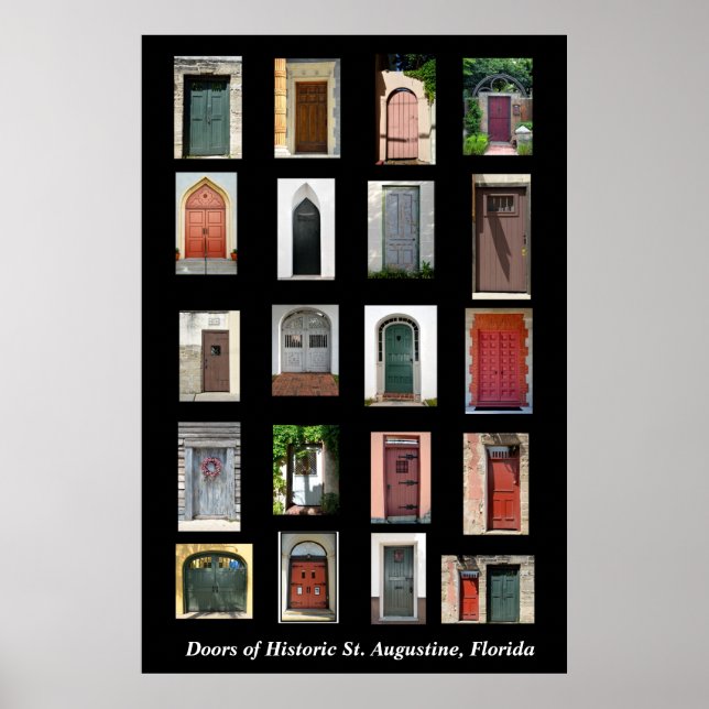Poster Portes du quartier historique St Augustine, Florid (Devant)